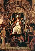 VIVARINI, family of painters Altarpiece of St Ambrose er oil painting